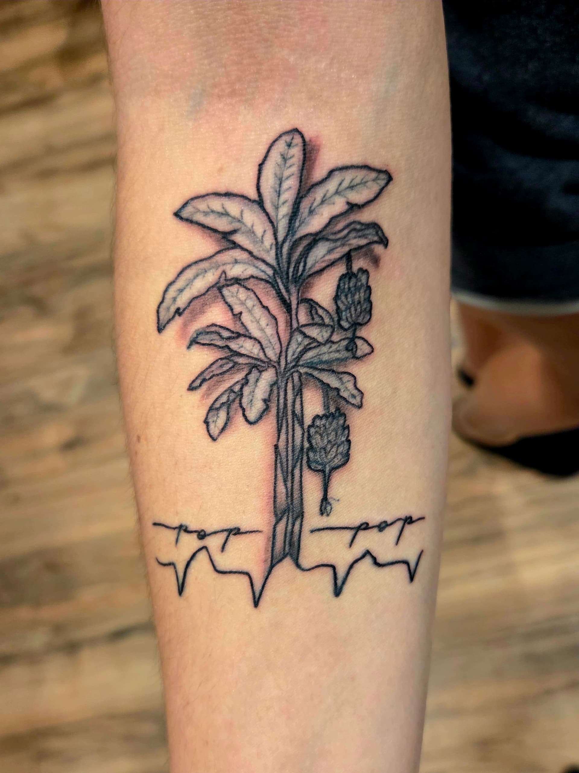 Fine Line & Floral tattoo by D Christi