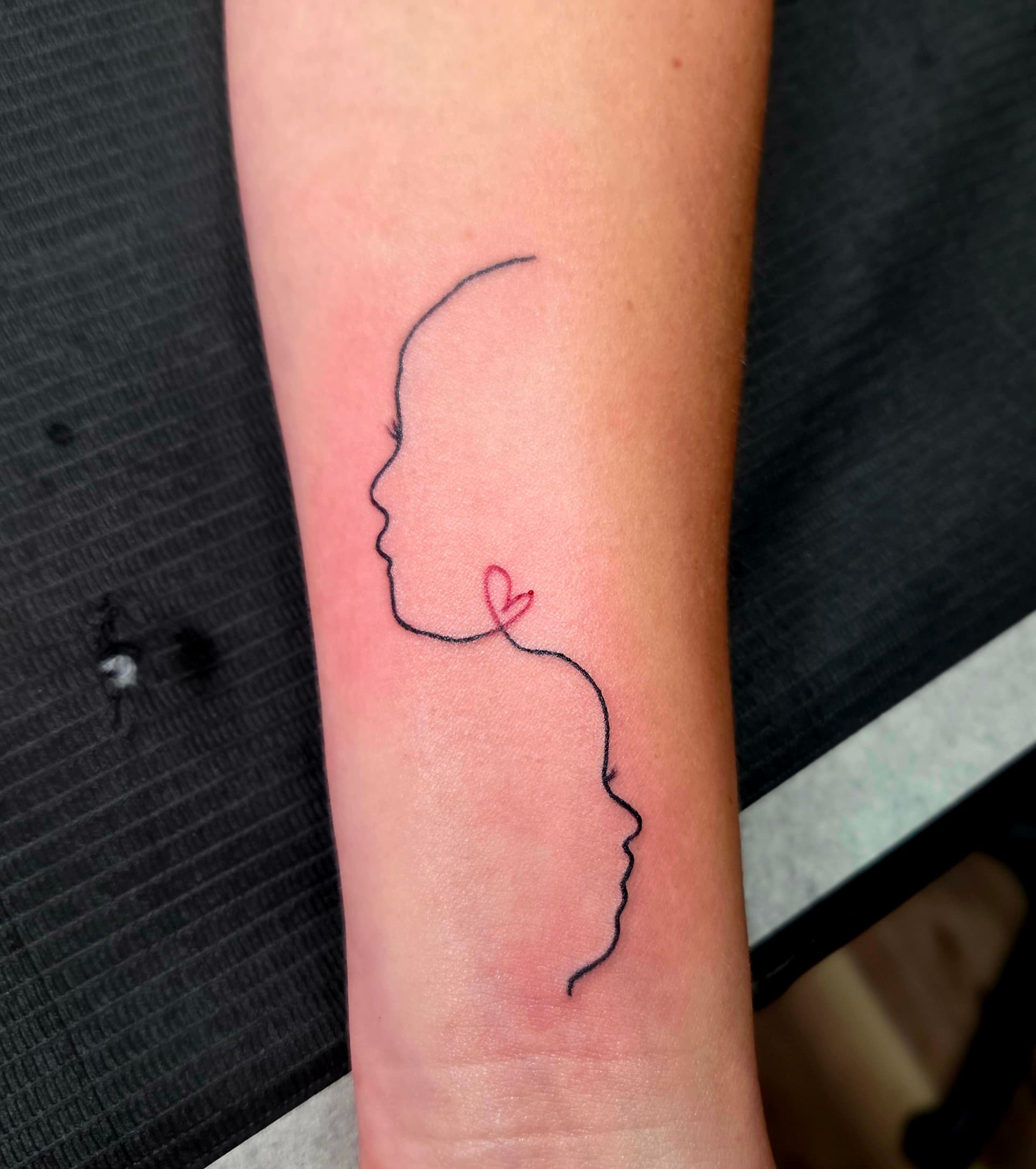 Fine Line & Floral tattoo by D Christi