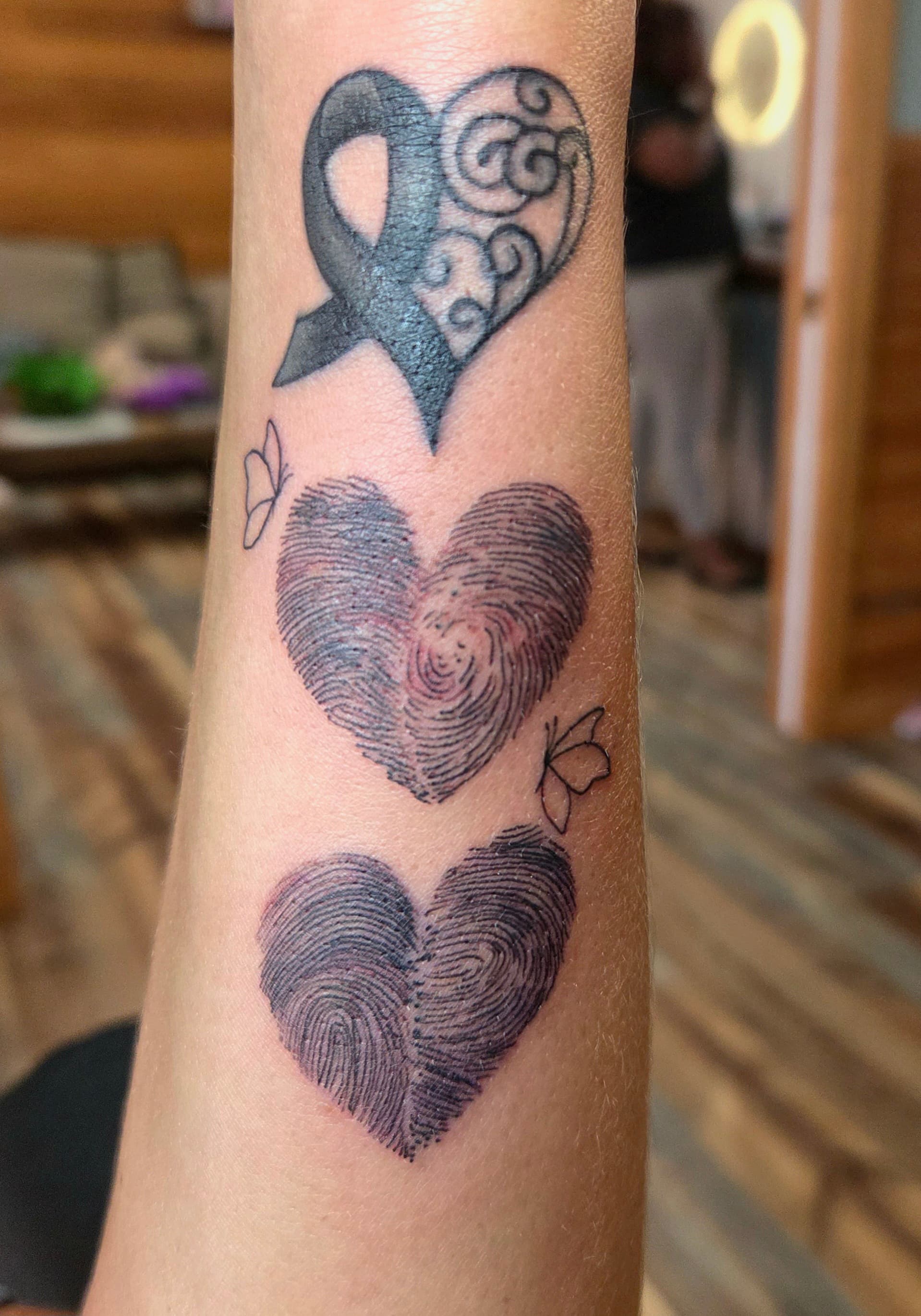 Fine Line & Floral tattoo by D Christi
