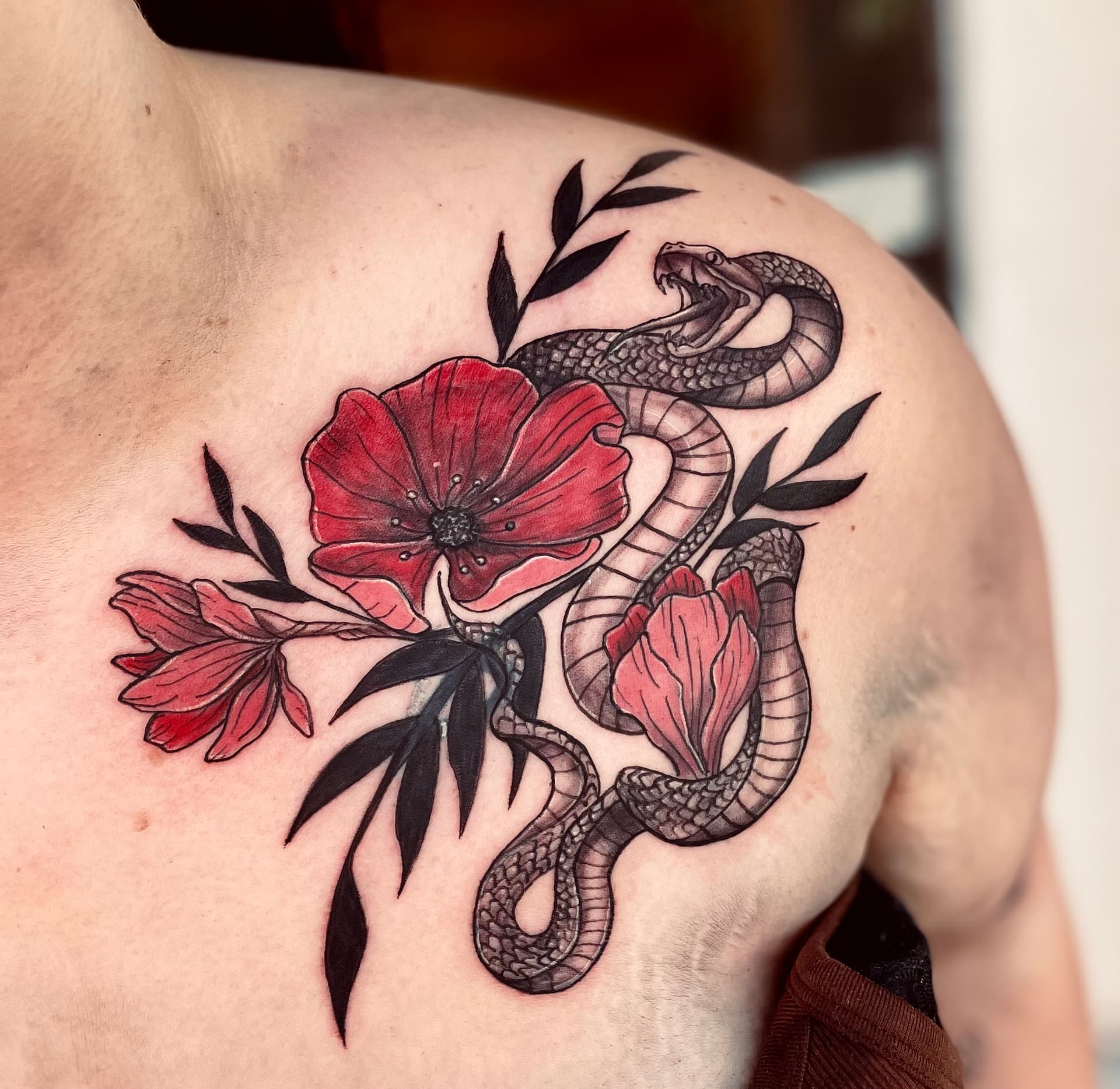 Neo-Traditional & Traditional tattoo by D Christi