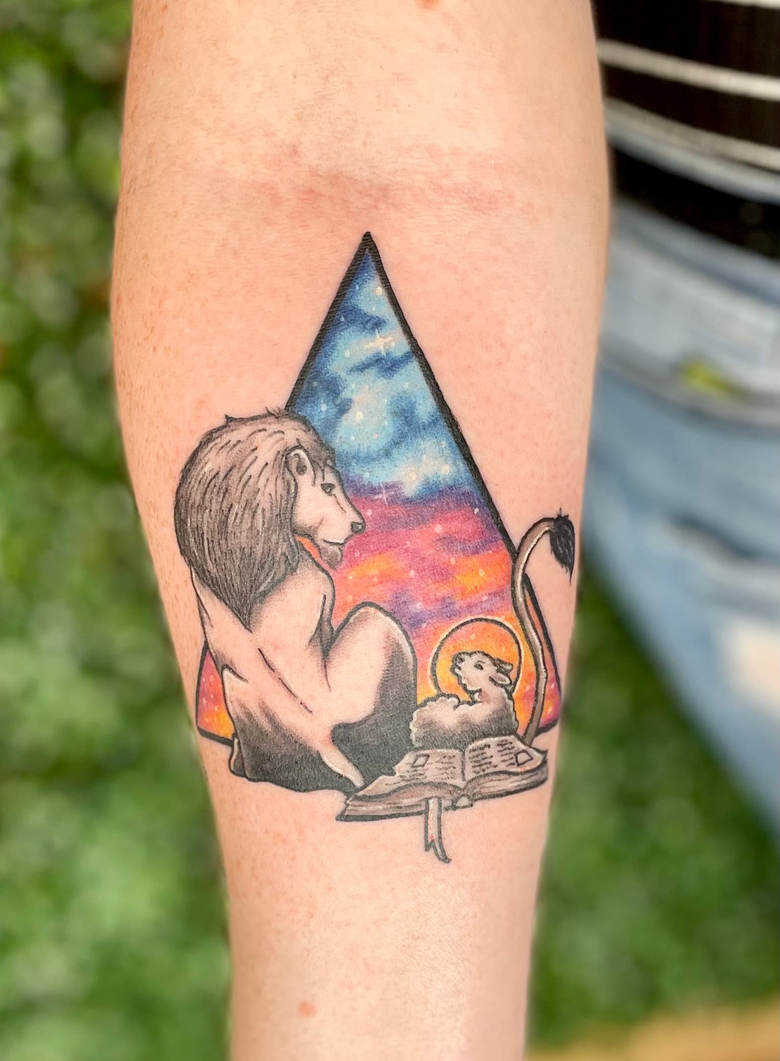 Watercolor & Glitter tattoo by D Christi